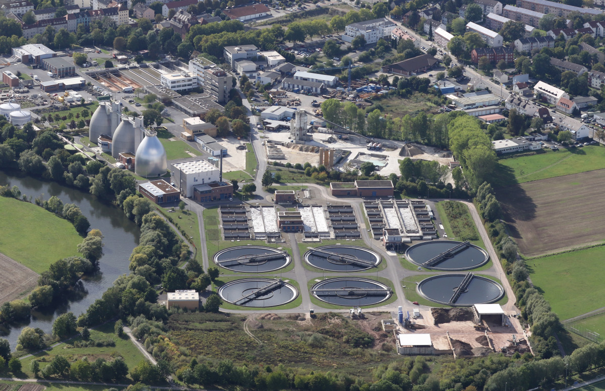 KASSELWASSER Klaerwerk Blick von Osten 2023