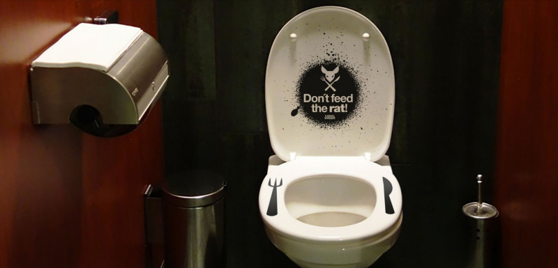Dont Feed The Rat_Toilettenaufkleber