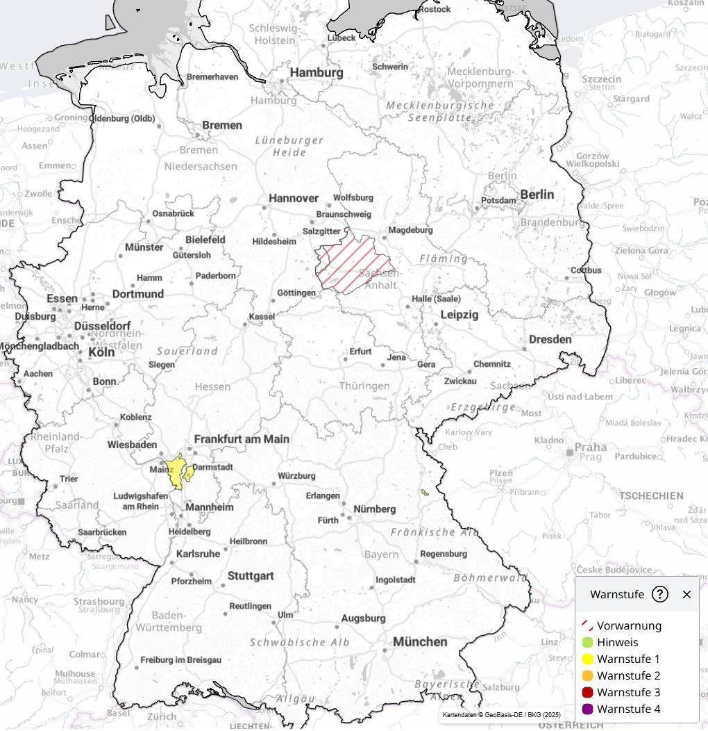 DWD Naturgefahrenpotential