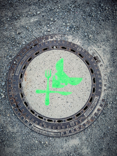 Guerillaaktion KW dont feed the rat_Kanakdeckel_02