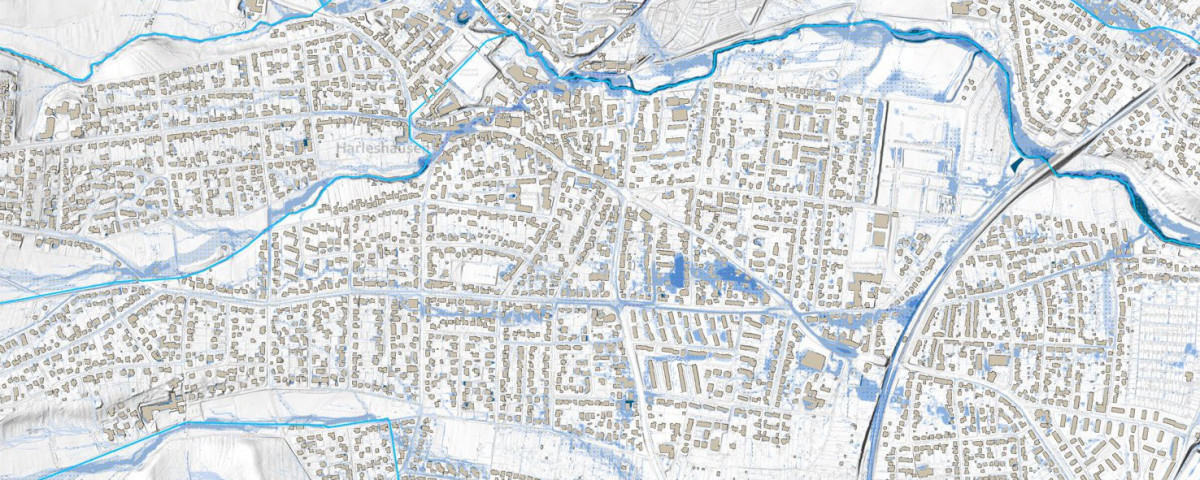 Zur Unterseite Starkregen / Starkregengefahrenkarte