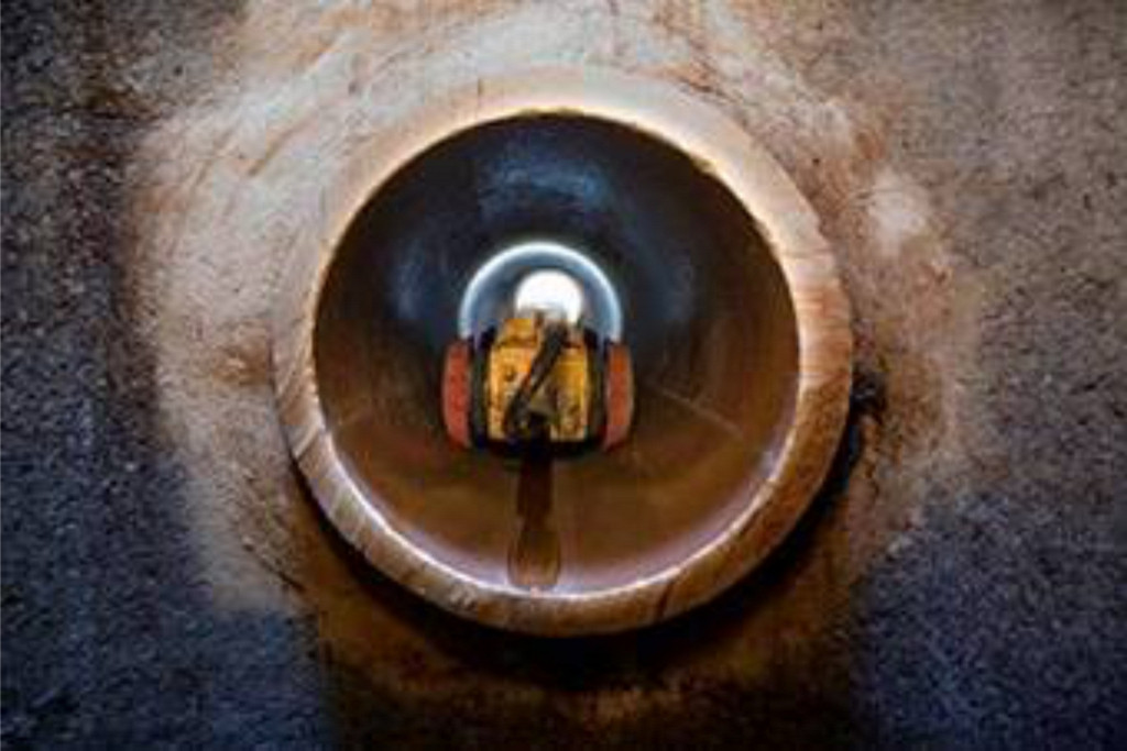 optische Inspektion vom öffentlichen Kanal aus