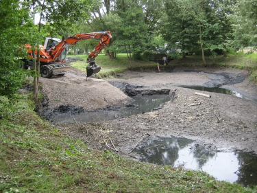 Schlammräumung Schönfelder Teich