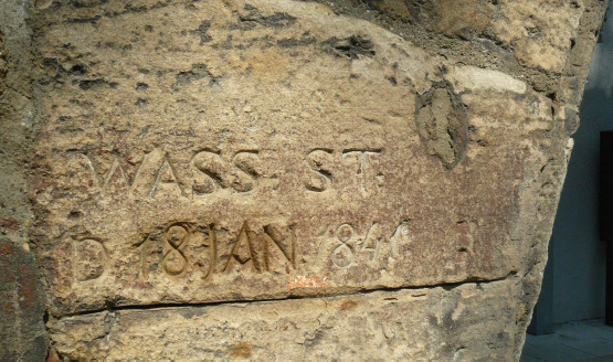 Wasserstand 18 Jan 1841 Unterneustaedter Muehle.jpg